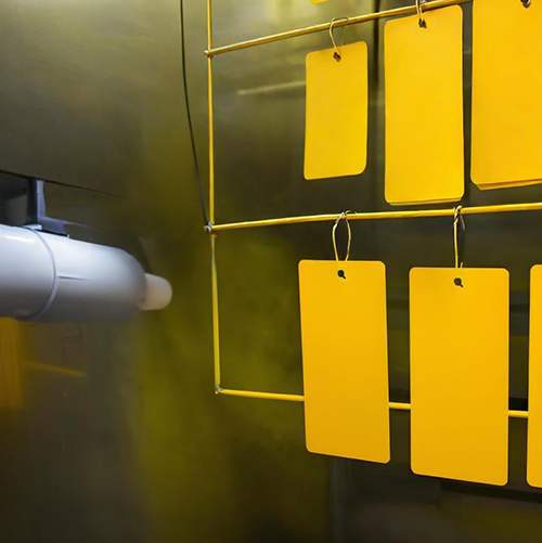 Yellow coating application