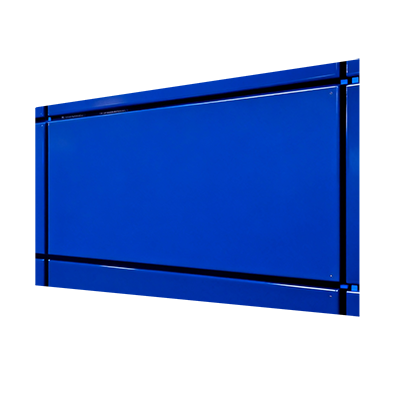 Blue plastic component